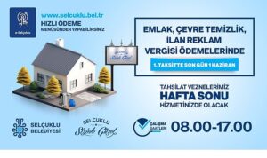 Emlak ve çevre temizlik vergisi ödemelerinde son gün 1 Haziran