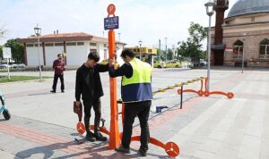 Konya Büyükşehir, Avrupa Bisiklet Başkenti Konya’da E-Skuter Park Noktalarını Hizmete Sundu
